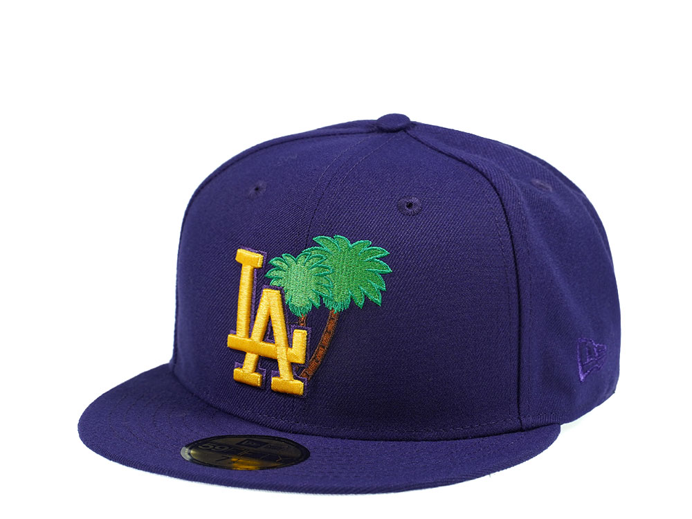 New Era Los Angeles Dodgers Palm Tree Edtion Purple 59Fifty Fitted Gorra