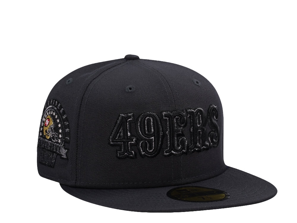 New Era San Francisco 49ers 30th Anniversary Gray Prime Edition 59Fifty Fitted Gorra