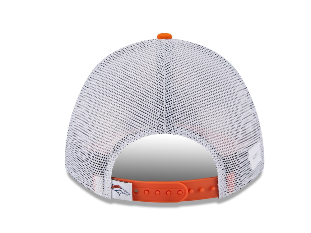 New Era Denver Broncos Official Team Color Edition 9Forty M Crown A Frame Trucker Snapback Gorra