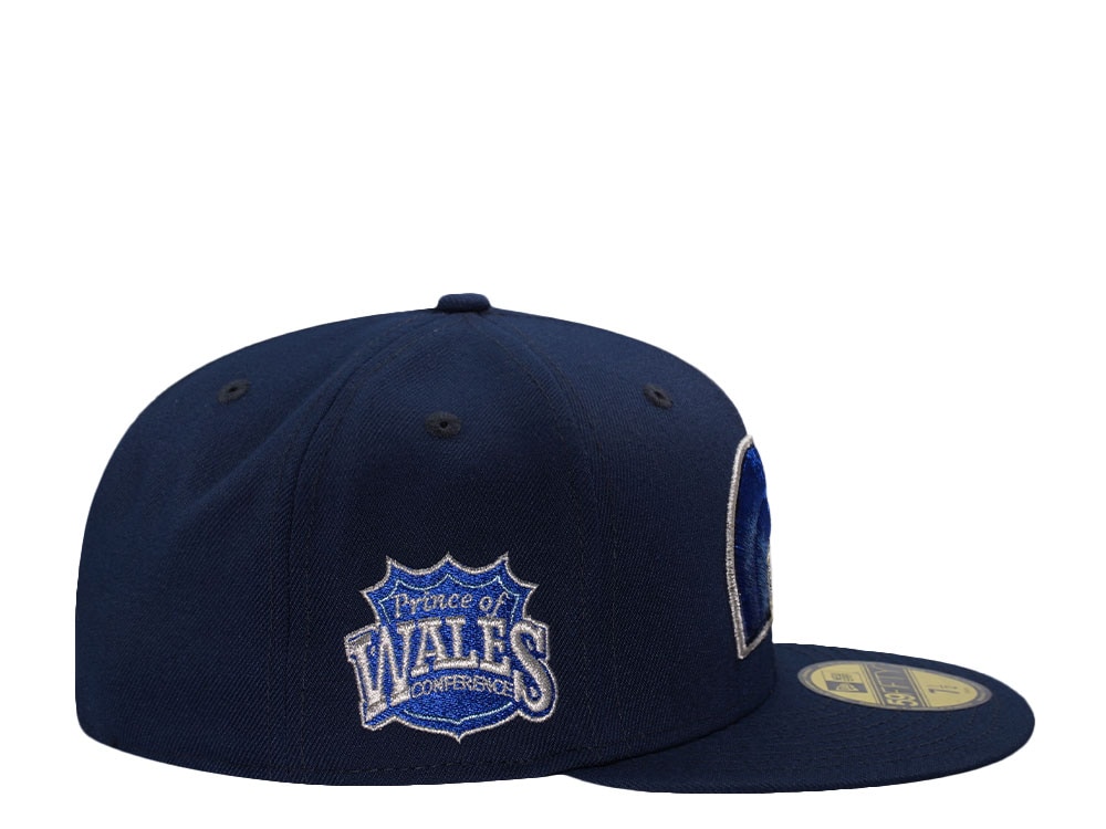 New Era Quebec Nordiques Prince Of Wales Conference Ocean Blue Prime Edition 59Fifty Fitted Gorra