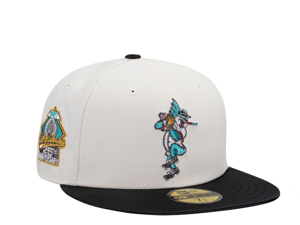 New Era Miami Marlins World Series 1997 Chrome Satin Brim Edition 59Fifty Fitted Gorra