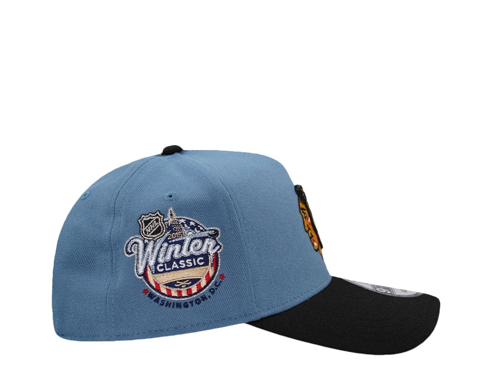 New Era Chicago Blackhawks Winter Classic 2015 Blue Two Tone Edition 9Forty A Frame Snapback Gorra