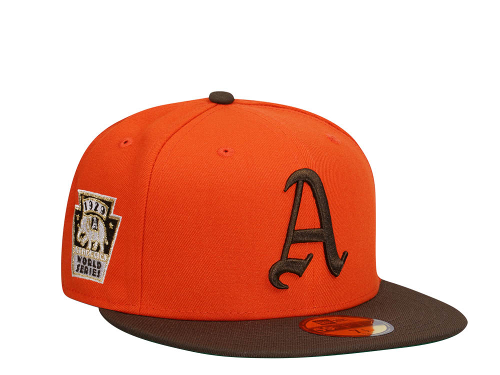 New Era Philadelphia Athletics World Series 1929 Orange Two Tone Edition 59Fifty Fitted Gorra