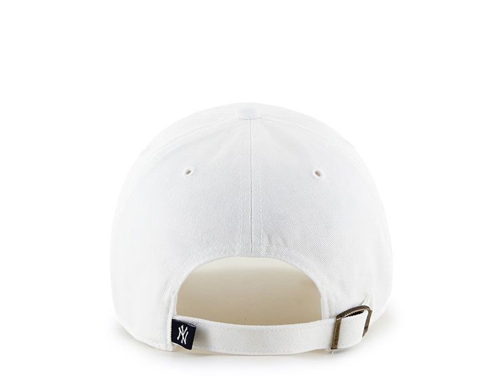 47Brand New York Yankees Clean Up White Strapback Gorra