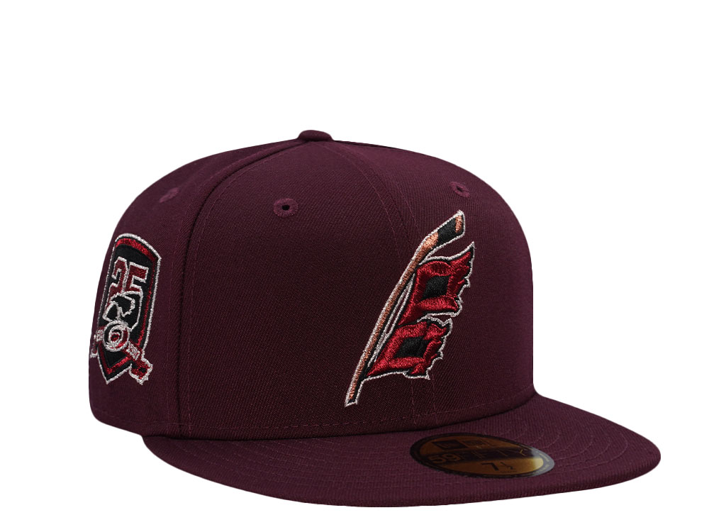 New Era Carolina Hurricanes 25th Anniversary Maroon Prime Edition 59Fifty Fitted Gorra
