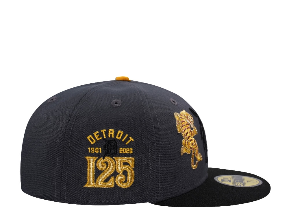 New Era Detroit Tigers 125th Anniversary Tiger Gray Two Tone Edition 59Fifty Fitted Gorra