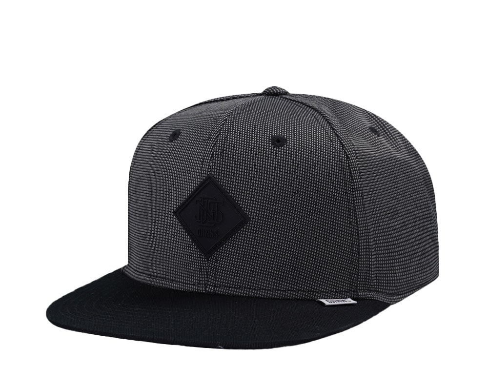 Djinns SkyNylon Grey 6 Panel Snapback Gorra