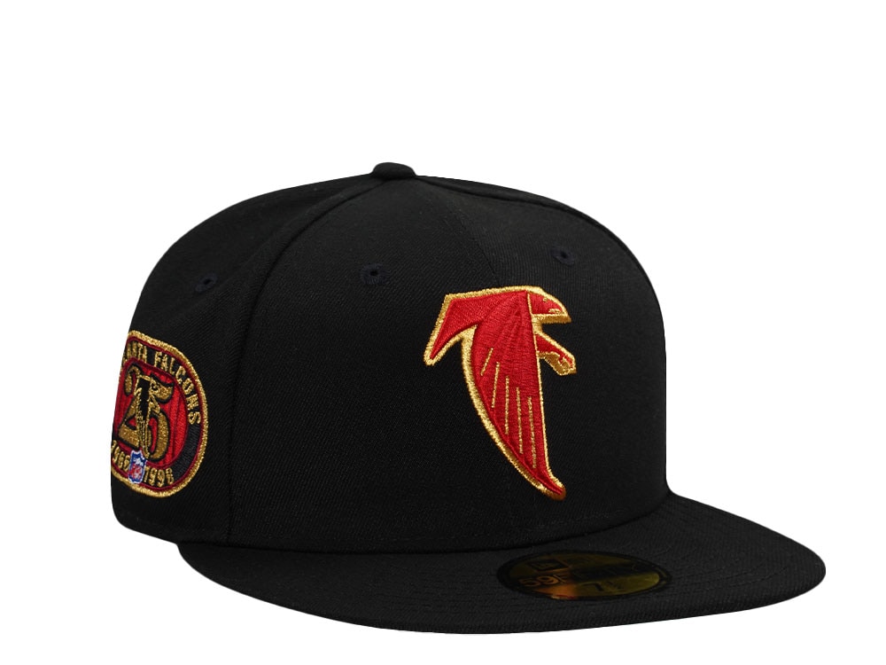 New Era Atlanta Falcons 25th Anniversary Metallic Black Prime Edition 59Fifty Fitted Gorra