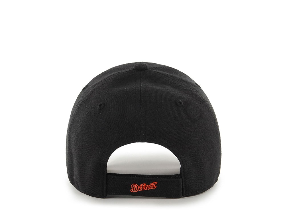 47Brand Detroit Tigers Black and Orange Classic Strapback Gorra