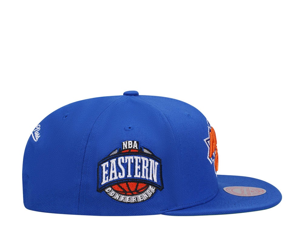 Mitchell & Ness New York Knicks Conference Patch Blue Snapback Gorra