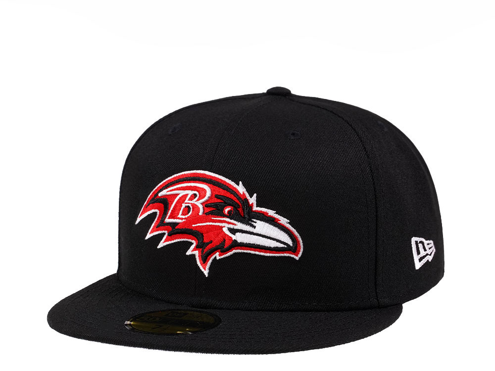 New Era Baltimore Ravens Black Crimson Collection 59Fifty Fitted Gorra