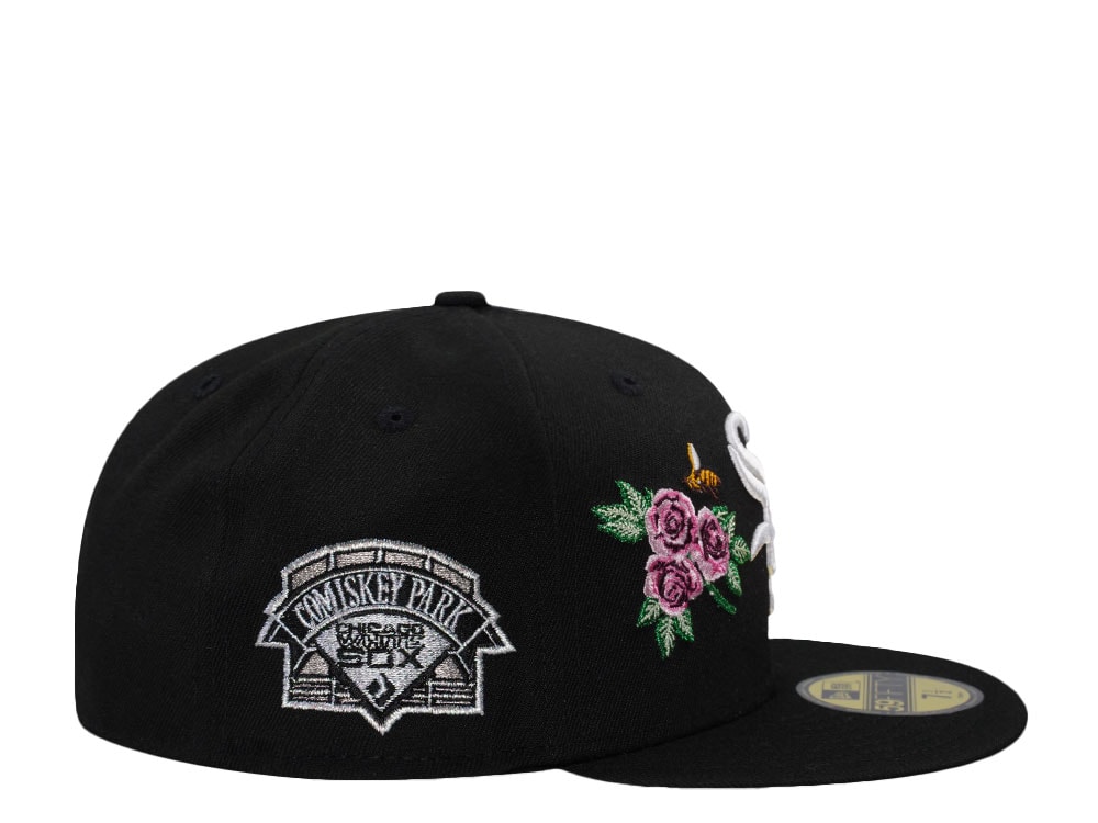 New Era Chicago White Sox Comiskey Park Rose Black Prime Edition 59Fifty Fitted Gorra