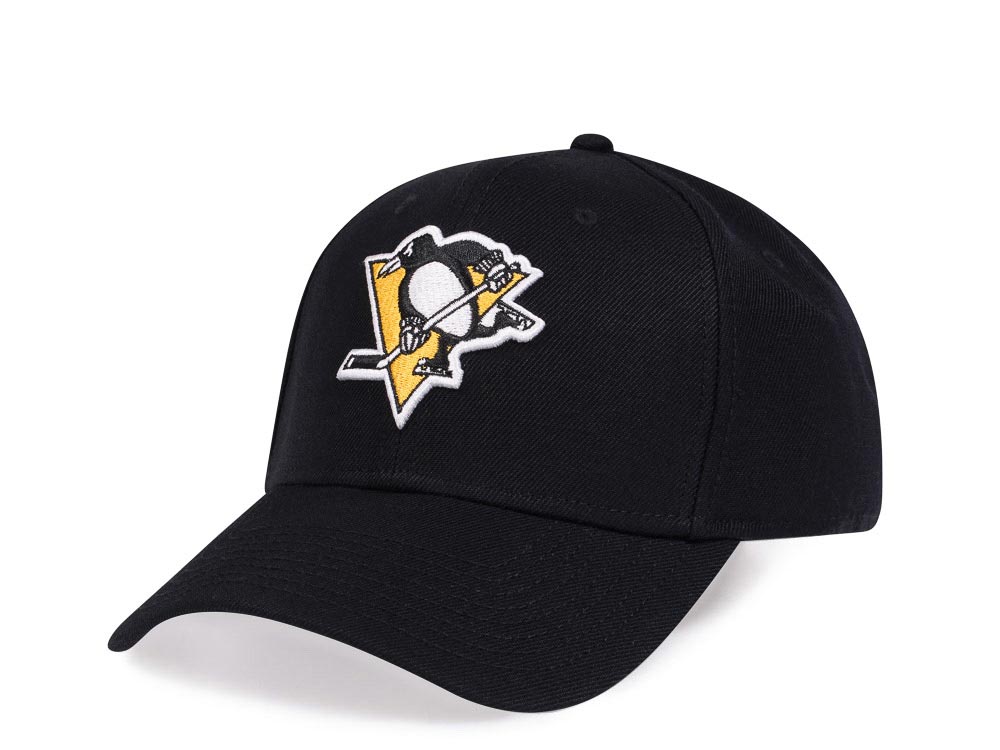 American Needle Pittsburgh Penguins Black Stadium Curved Snapback Gorra