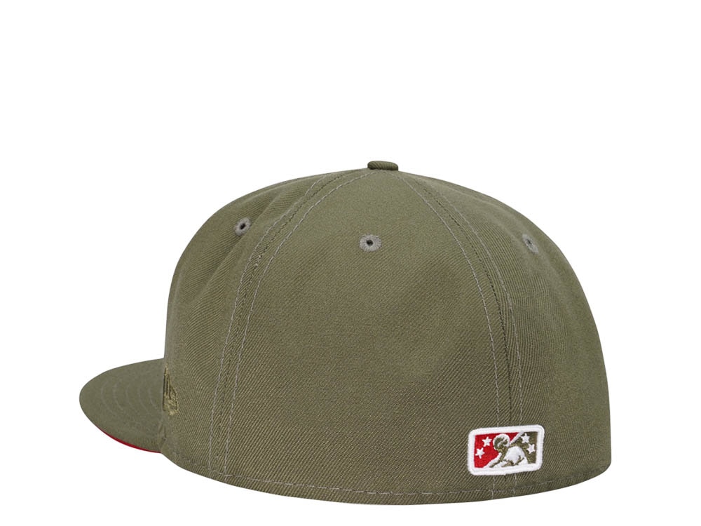 New Era New Britain Rock Cats Spanish Olive Edition 59Fifty Fitted Gorra