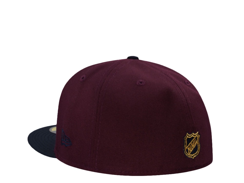 New Era Columbus Blue Jackets Maroon Two Tone Edition 59Fifty Fitted Gorra