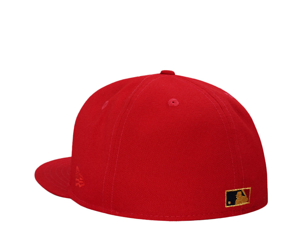 New Era Cleveland Indians 1948 Scarlet Red Throwback Edition 59Fifty Fitted Gorra