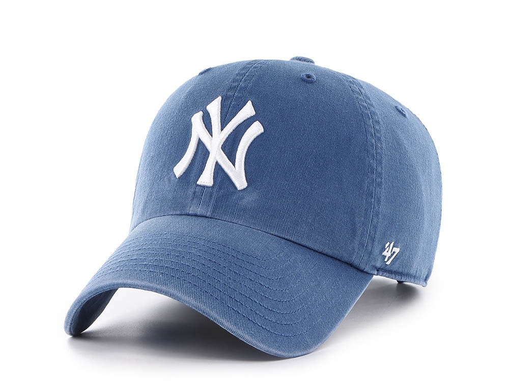 47 Brand New York Yankees Blue Edition Clean Up Strapback Gorra