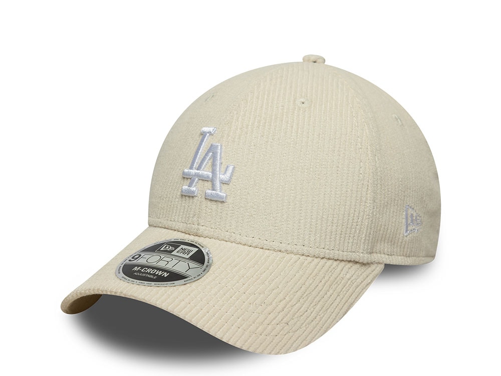 New Era Los Angeles Dodgers White Cord 9Forty M Crown Snapback Gorra
