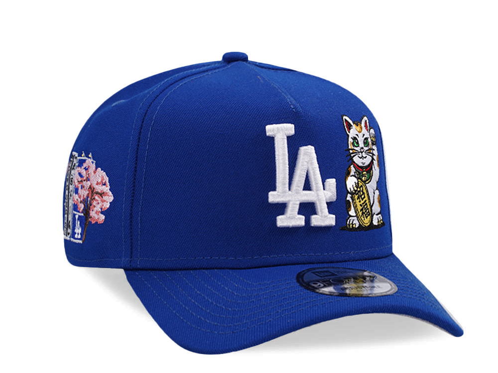 New Era Los Angeles Dodgers Tokyo Series Cat Royal Blue Prime Edition 9Forty A Frame Snapback Gorra