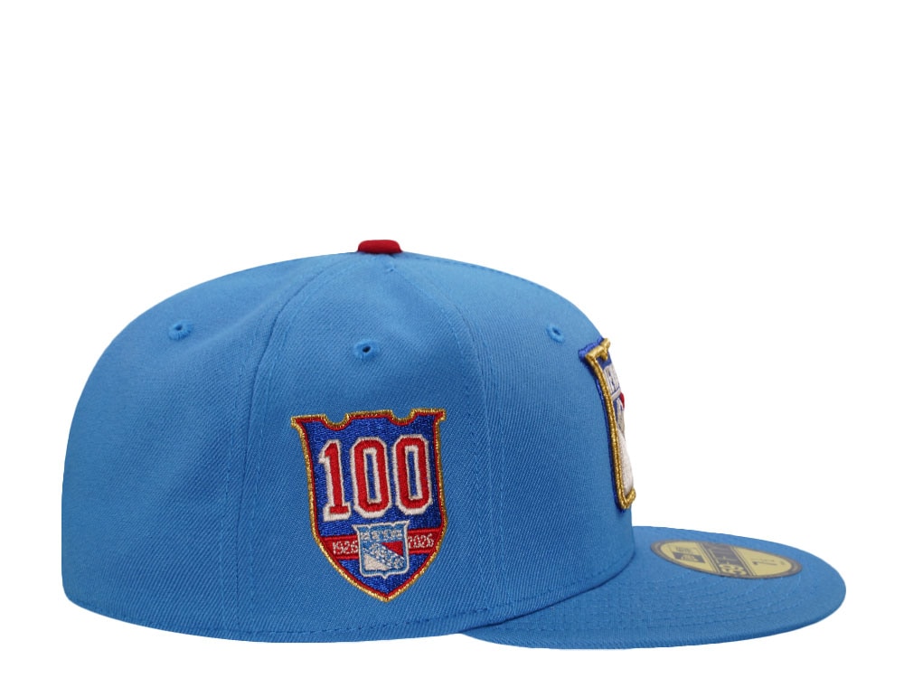 New Era New York Rangers 100th Anniversary Blue Prime Edition 59Fifty Fitted Gorra