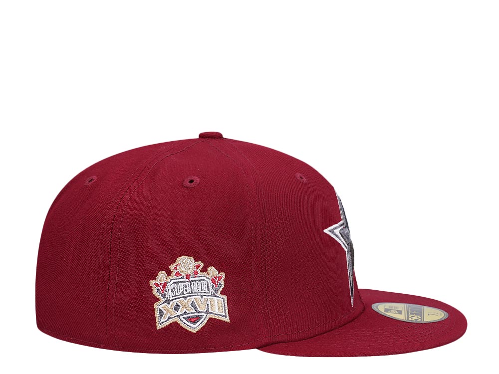 New Era Dallas Cowboys Super Bowl XXVII Smooth Red Edition 59Fifty Fitted Gorra
