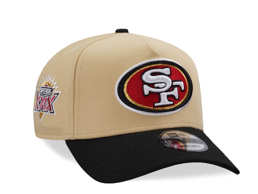 New Era San Francisco 49ers Super Bowl XXIX Gold Two Tone Edition 9Forty A Frame Snapback Gorra