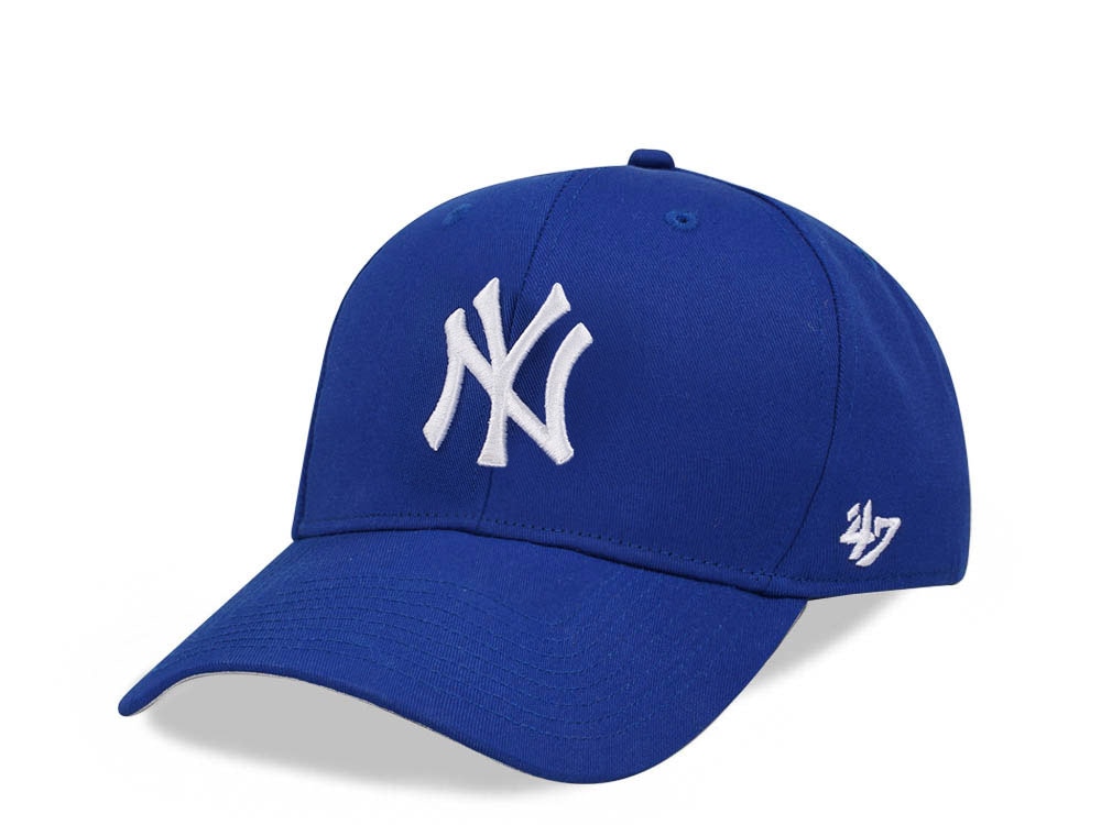 47Brand New York Yankees Royal Raised Basic MVP Snapback Gorra