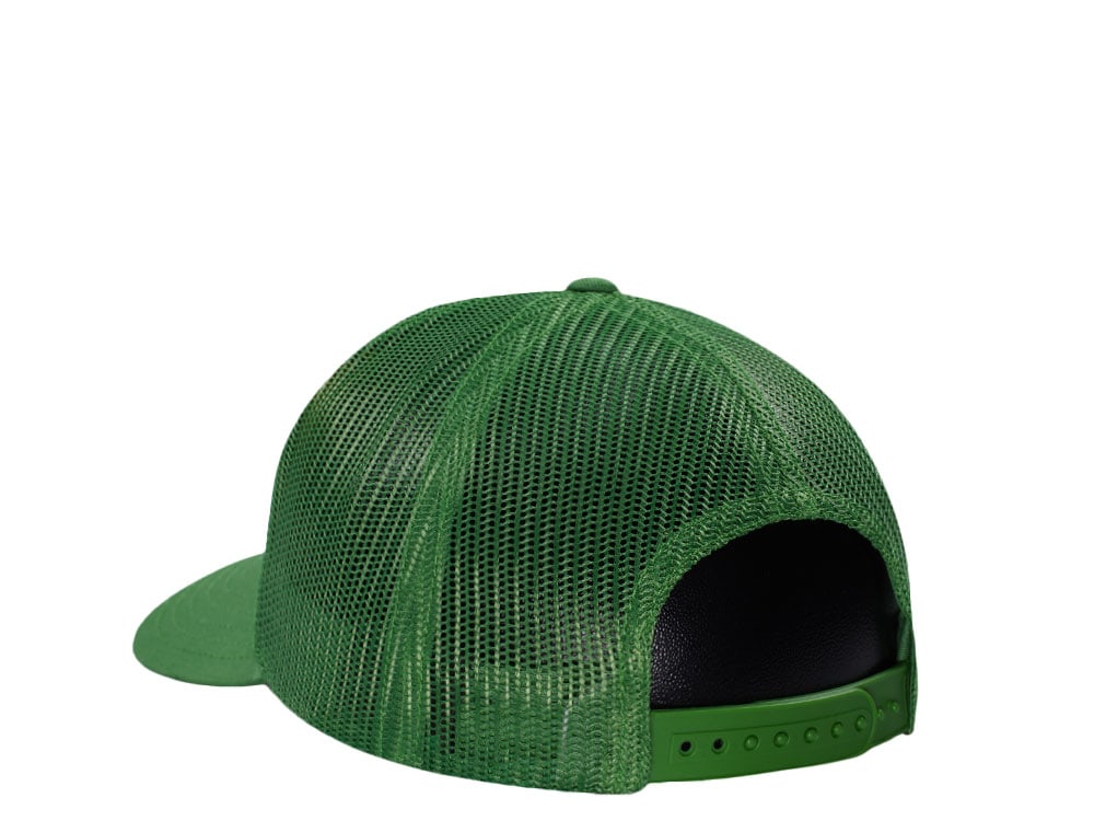 John Deere Logo Green Trucker Snapback Gorra