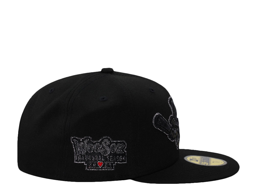 New Era Worcester Red Sox Inaugural Season Blackout Prime Edition 59Fifty Fitted Gorra