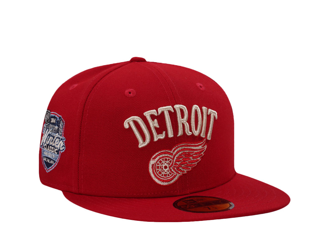 New Era Detroit Red Wings Winter Classic 2014 Scarlet Prime Edition 59Fifty Fitted Gorra
