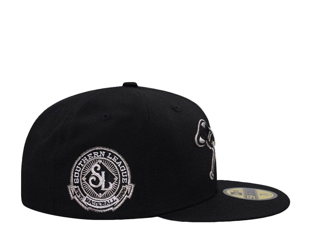 New Era Montgomery Gray Sox Southern League Black Prime Wool Edition 59Fifty Fitted Gorra