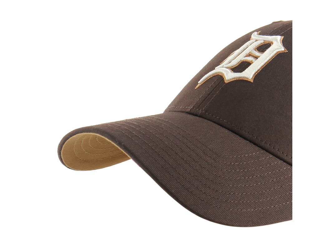 47Brand Detroit Tigers Brown Branson Edition Trucker MVP Snapback Gorra