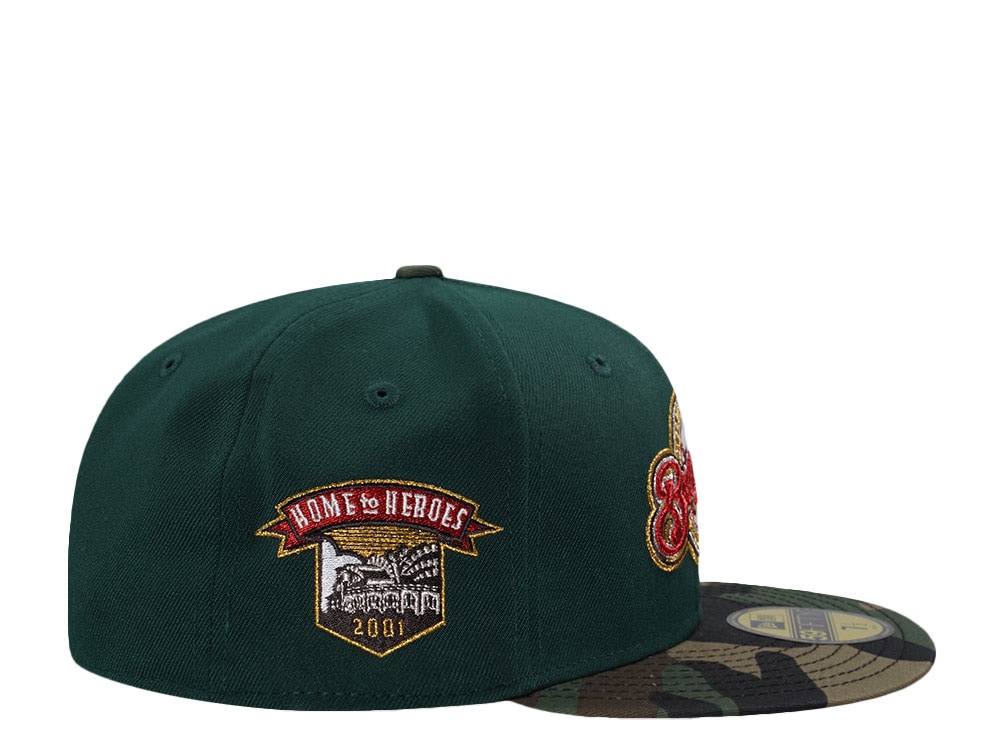 New Era Milwaukee Brewers Home of Heroes 2001 Green Two Tone Edition 59Fifty Fitted Gorra