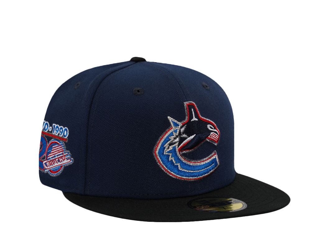 New Era Vancouver Canucks 20th Anniversary Navy Two Tone Edition 59Fifty Fitted Gorra
