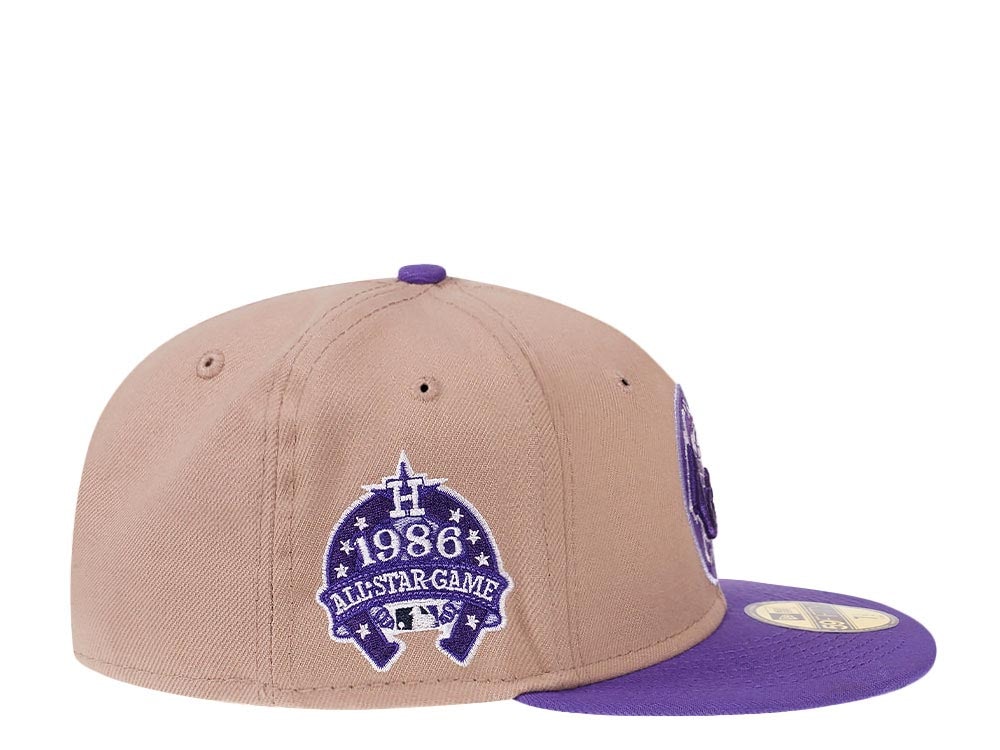 New Era Houston Astros All Star Game 1986 Fresh Purple Two Tone Prime Edition 59Fifty Fitted Gorra