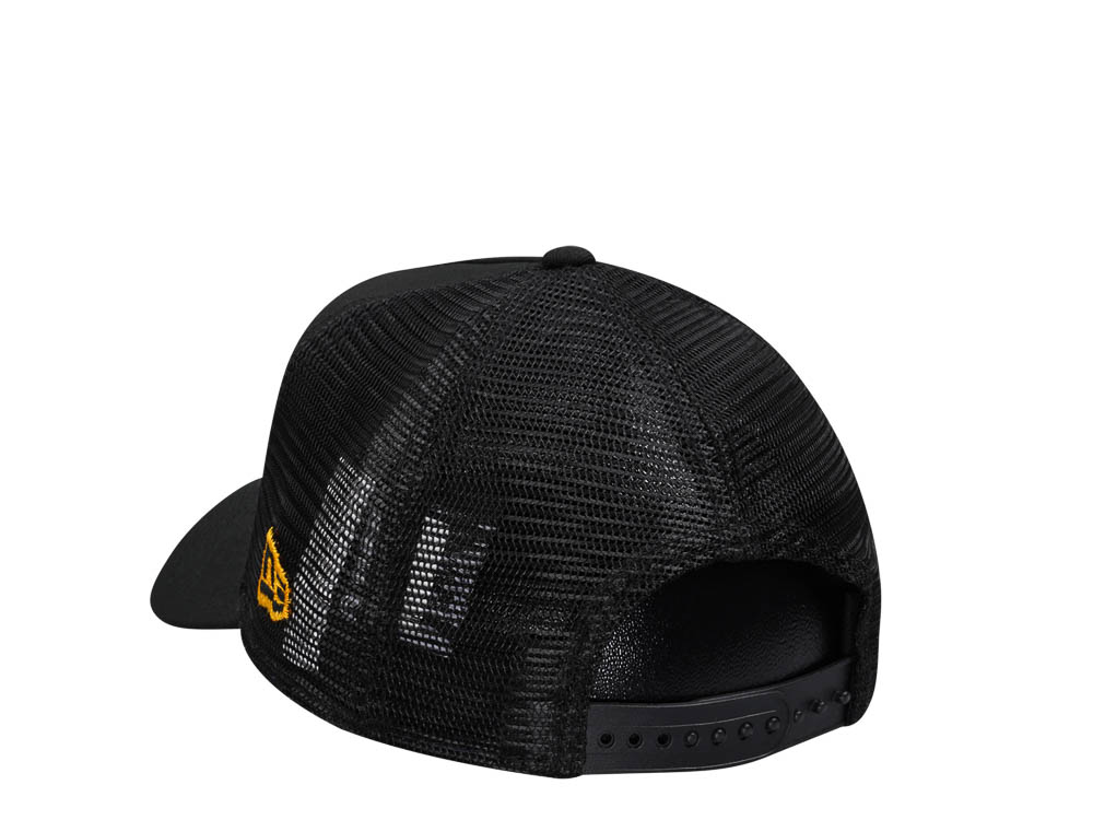 New Era Pittsburgh Steelers Black 9Forty A Frame Trucker Snapback Gorra