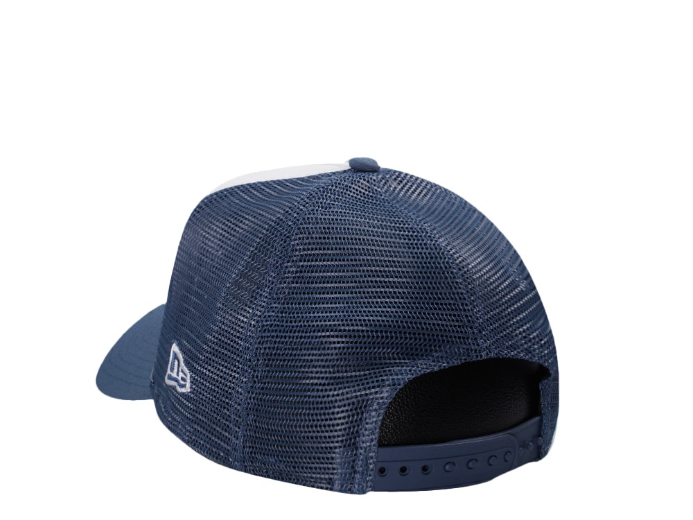 New Era New York Yankees Indigo White Two Tone Edition 9Forty A Frame Trucker Snapback Gorra