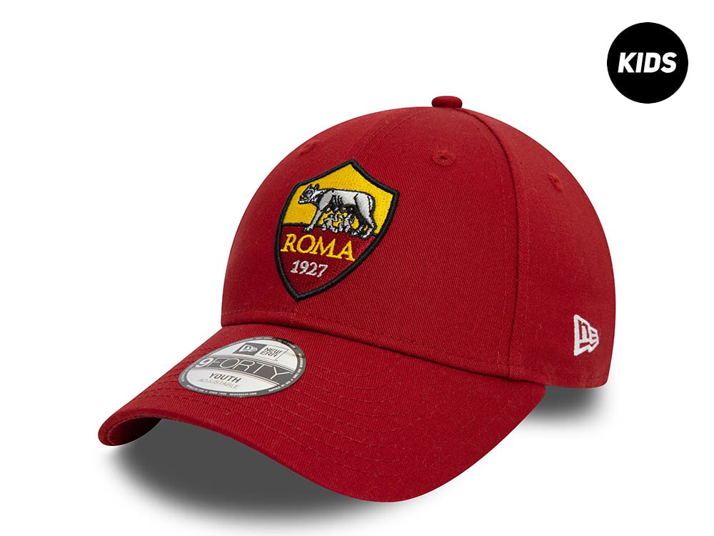 New Era AS Roma Maroon Kids 9Forty Strapback Gorra