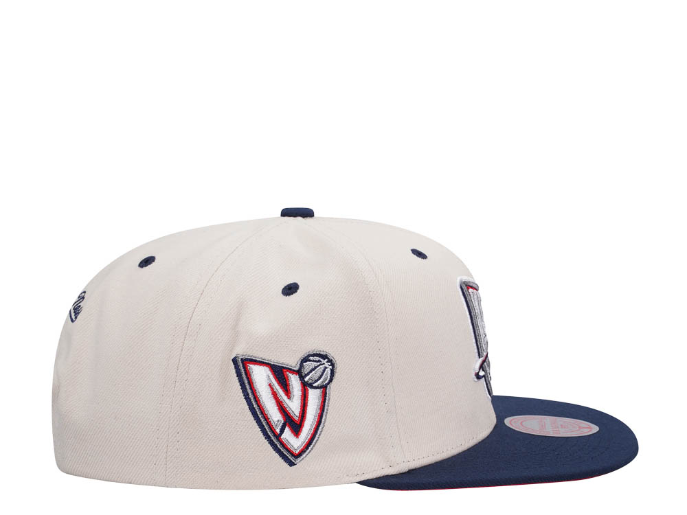 Mitchell & Ness New Jersey Nets Sail Off White Two Tone Snapback Gorra