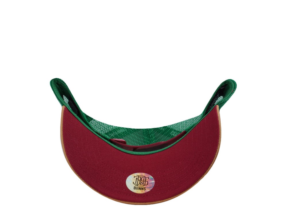 Djinns Fukushima Surf Club Olive Trucker Snapback Gorra