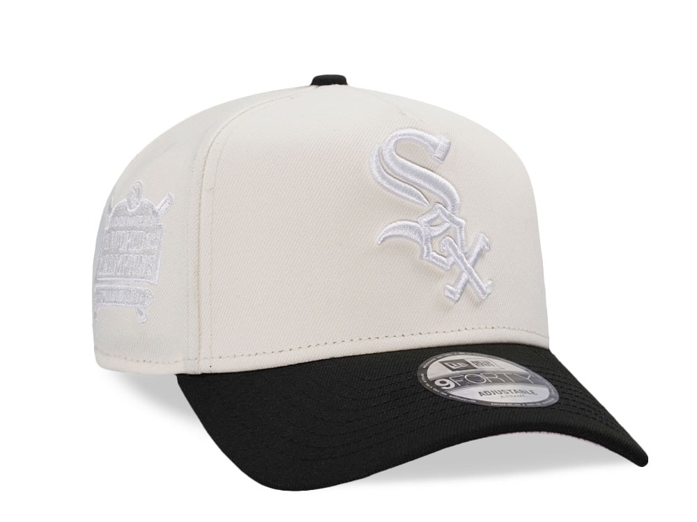 New Era Chicago White Sox World Champions 2005 White Out Pink Two Tone Edition 9Forty A Frame Snapback Gorra