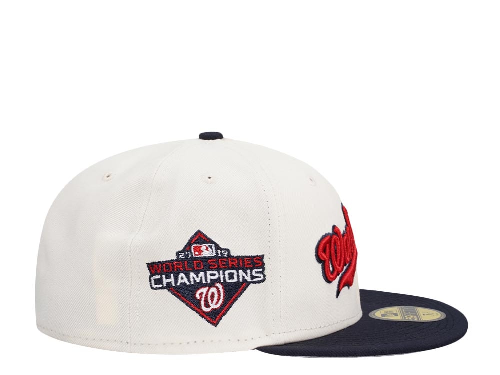 New Era Washington Nationals World Series Champions 2019 Classic Chrome Two Tone Edition 59Fifty Fitted Gorra