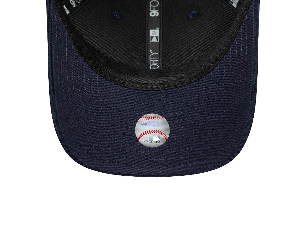 New Era New York Yankees Navy Corduroy 9Forty M Crown Snapback Gorra