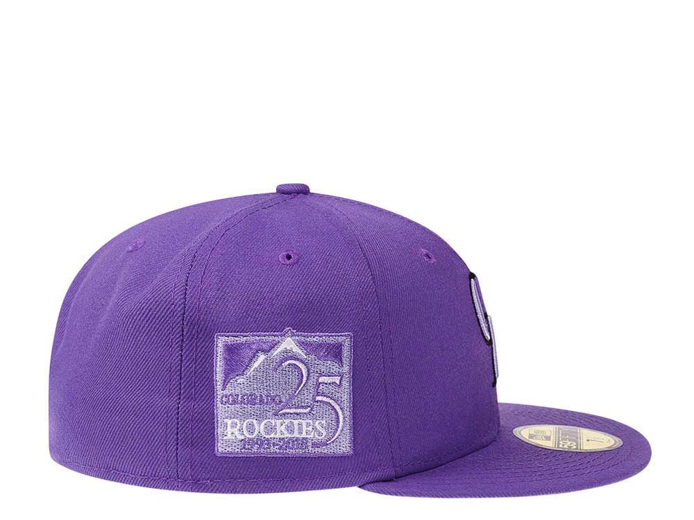 New Era Colorado Rockies 25th Anniversary Purple Infusion Edition 59Fifty Fitted Gorra