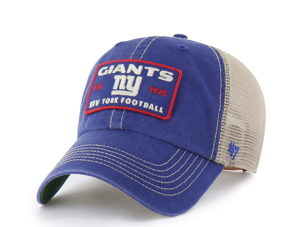 47 Brand New York Giants Washed Blue Clean Up Snapback Gorra
