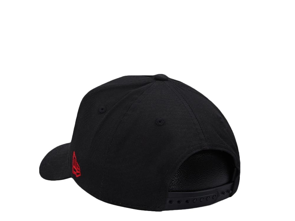 New Era Buffalo Bisons Black and Red 9Forty A Frame Snapback Gorra