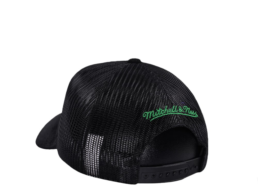 Mitchell & Ness Seattle Supersonics Times up Black Cord Hardwood Classic Trucker Snapback Gorra