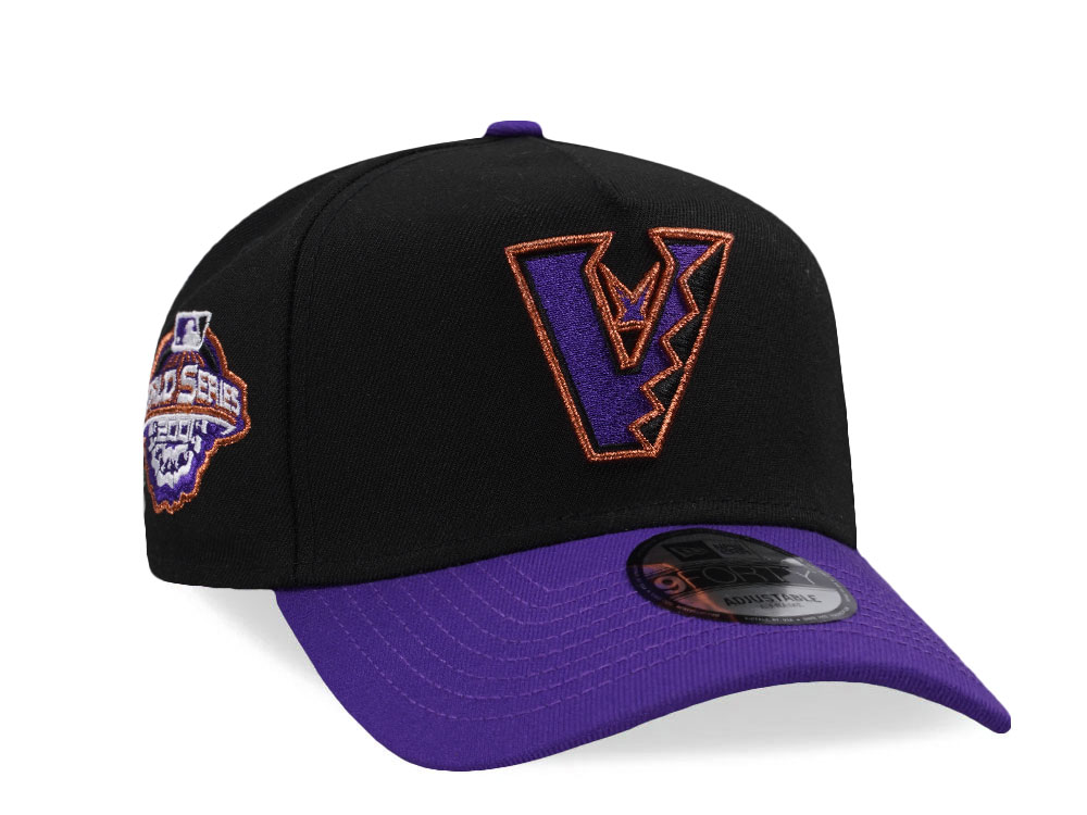 New Era Arizona Diamondbacks World Series 2001 Black Two Tone Edition 9Forty A Frame Snapback Gorra