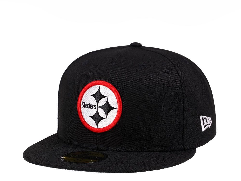 New Era Pittsburgh Steelers Black Crimson Collection 59Fifty Fitted Gorra
