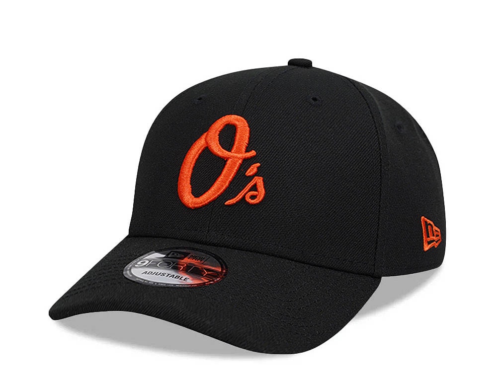 New Era Baltimore Orioles Black Orange Detail Edition 9Forty Snapback Gorra